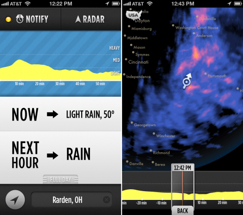 DarkSky-side by side