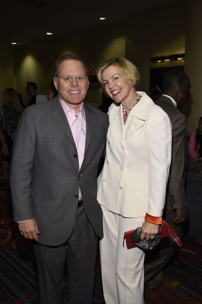 Discovery Comm's David Zaslav and NBCU consultant Bridget Baker.