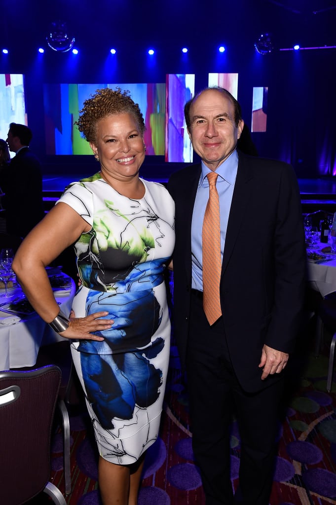 BET Networks' Debra Lee and Viacom's Philippe Dauman.