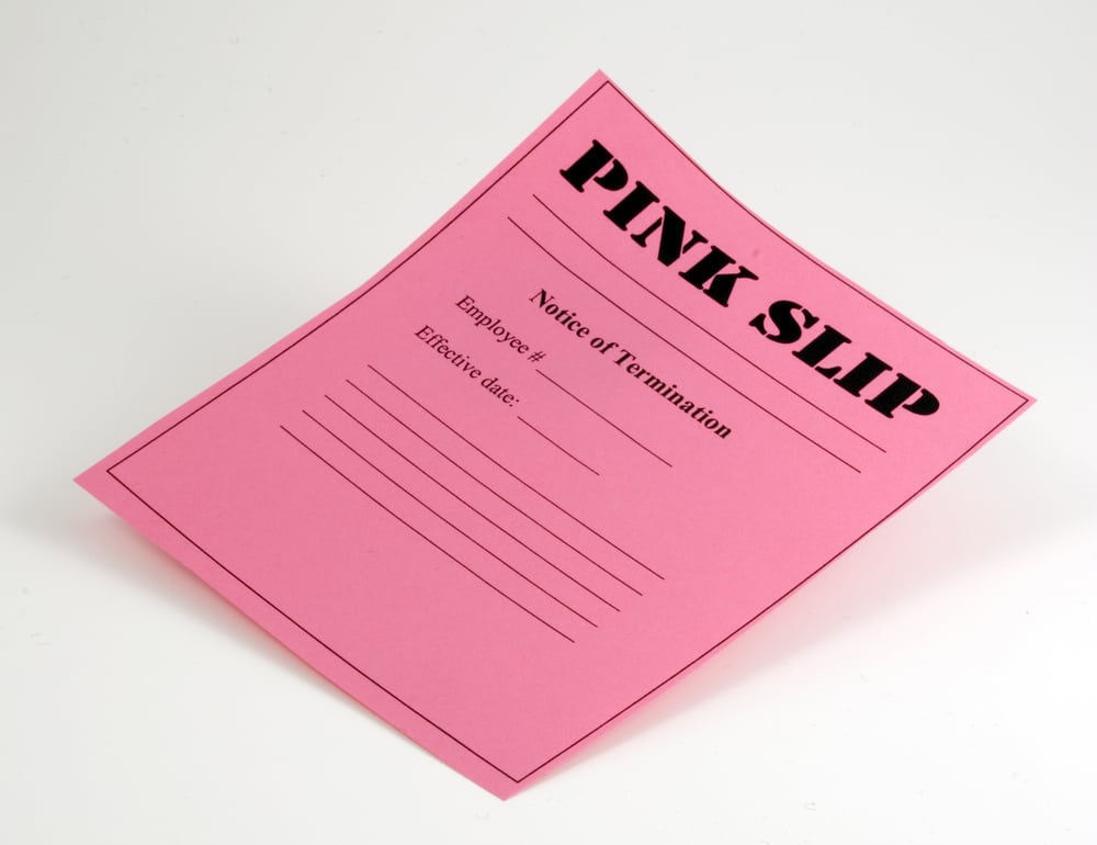 pink slip layoff