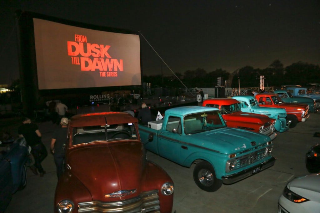 The drive-in screening of the season two finale of “From Dusk Till Dawn: The Series” on October 27 at his production house Troublemaker Studios. Photo Credit: Jack Plunkett on behalf of El Rey Network