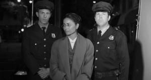 Rosa Parks and police officers