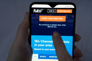 fubotv log-in screen
