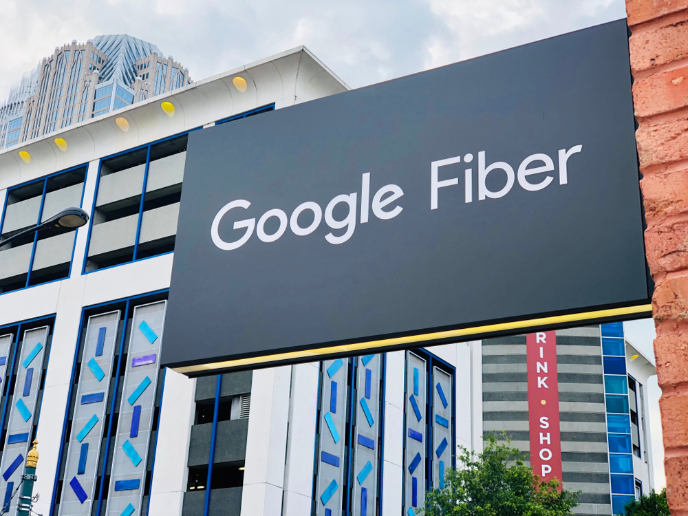 Google Fiber sign