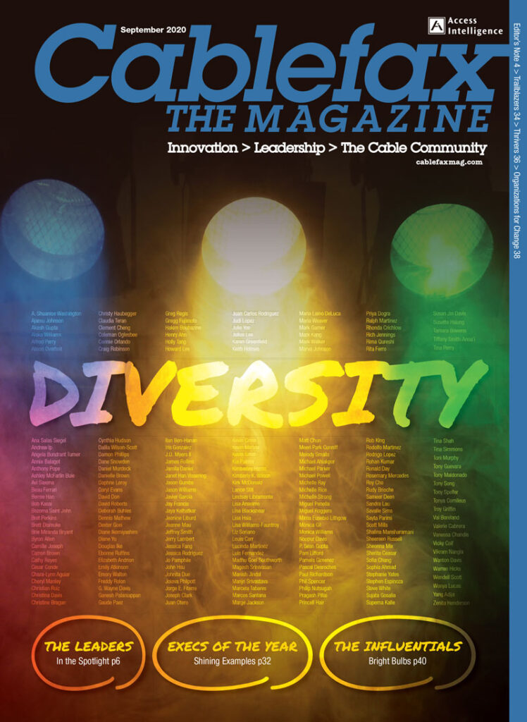 Cablefax Diversity Magazine Cover 2020