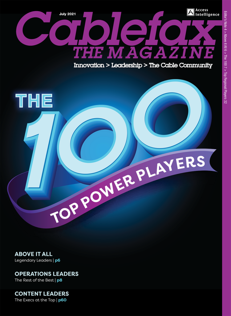 Cablefax 100 2021 Magazine Cover