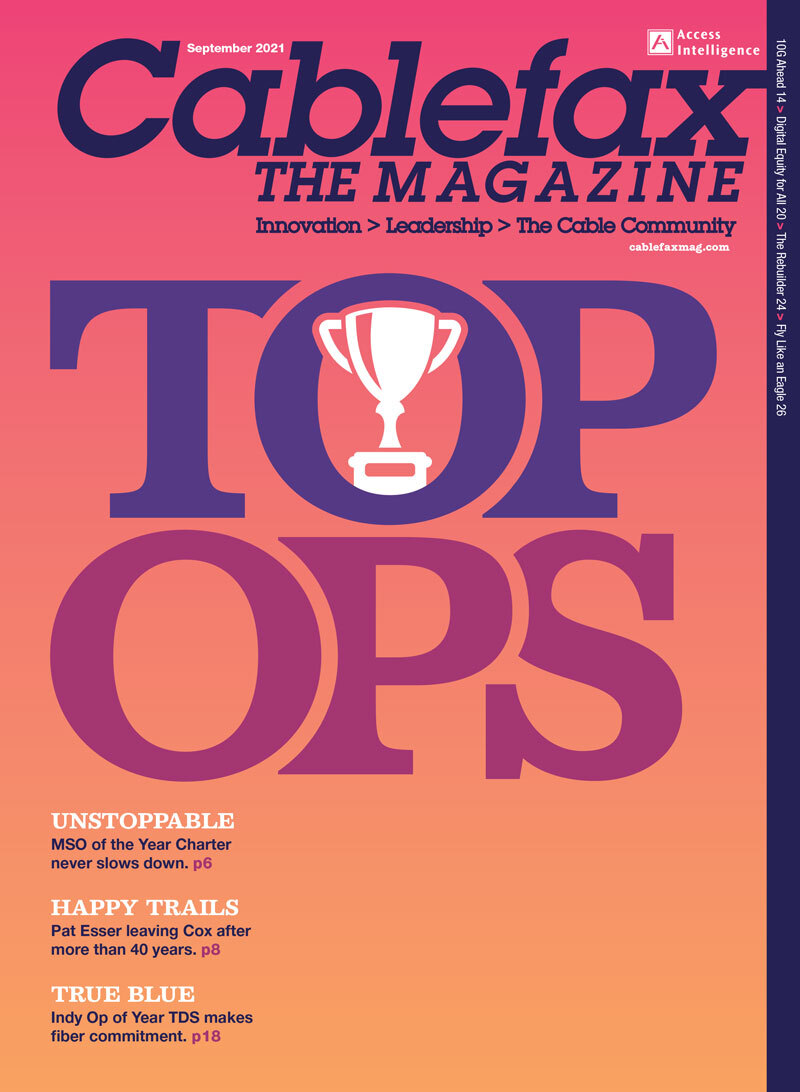 Cablefax Top Ops Magazine Cover 2021