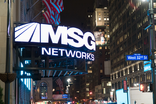 MSG Networks sign in New York City