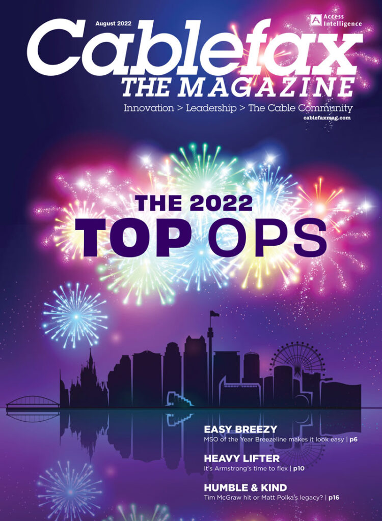 Cablefax Top Ops Magazine Cover 2022