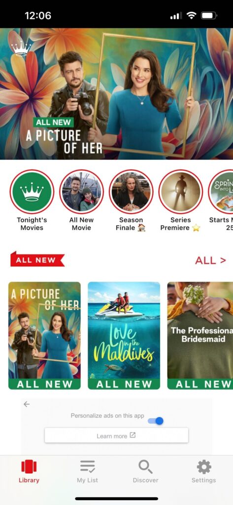 Hallmark Movie Checklist App