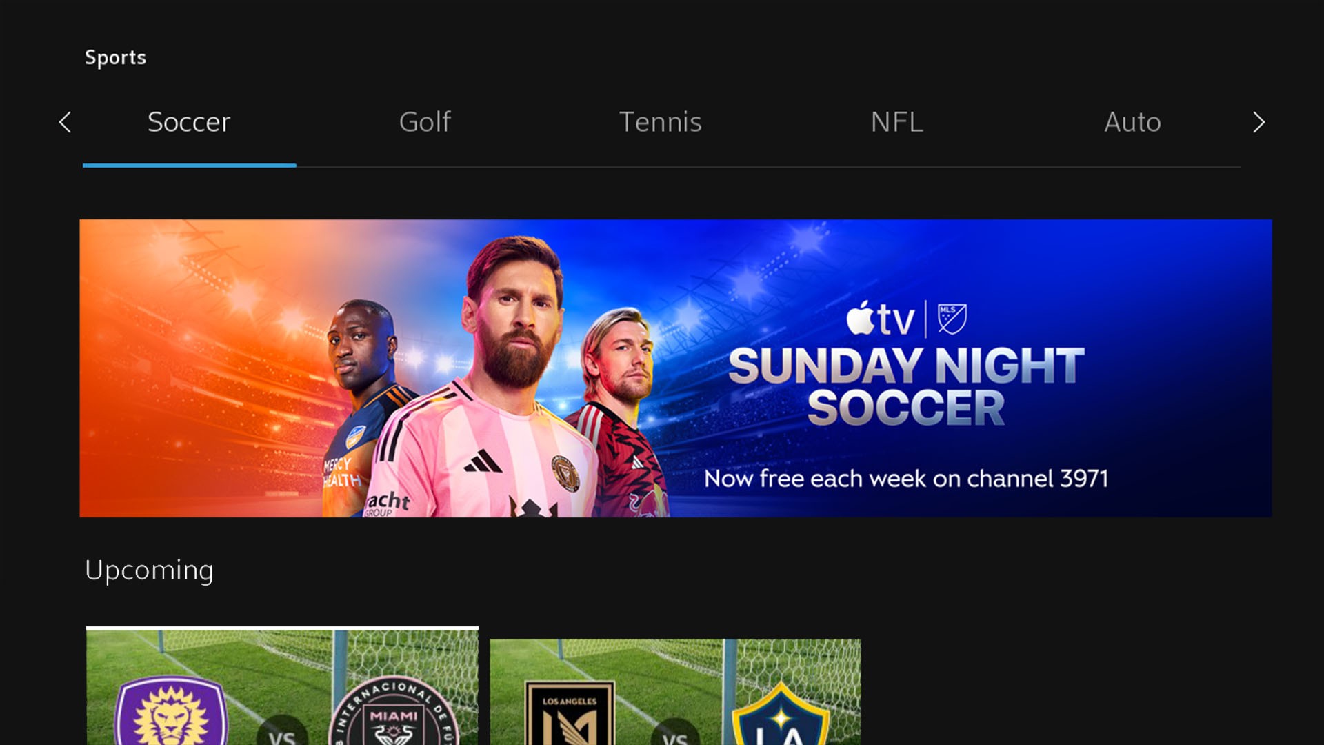 MLS Season Pass on Xfinity